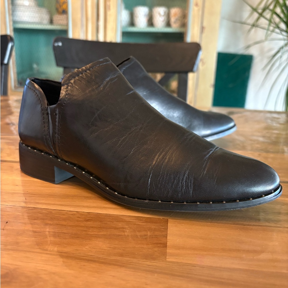 Steven By Steve Madden Black Ankle Booties